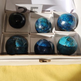 6 * Shattuckite Spheres from Congo   Shell Lee