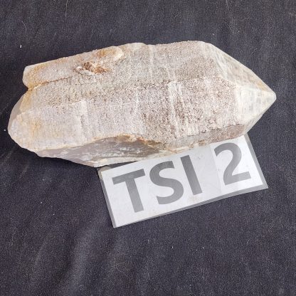 Large Quartz Crystal Point with Druzzy Quartz Coating from Zambia    Soccer 360