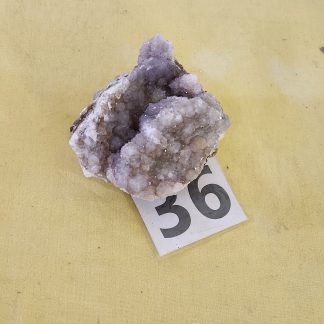 Smoky Quartz Crystal with Secondary Lavender Crystal growth from Orange River  Amy Simon