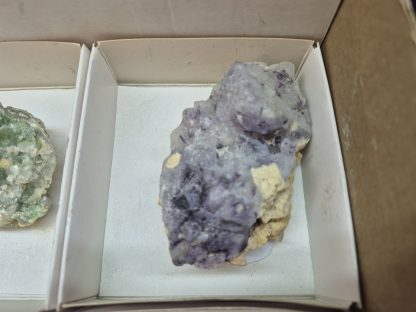 (WM05033) One Box 6 Assorted Fluorite And Black Tourmaline Mineral Specimens From Namibia - Image 4