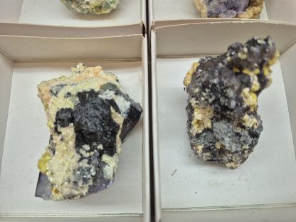 (WM05033) One Box 6 Assorted Fluorite And Black Tourmaline Mineral Specimens From Namibia - Image 5