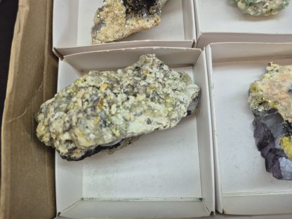 (WM05033) One Box 6 Assorted Fluorite And Black Tourmaline Mineral Specimens From Namibia - Image 6