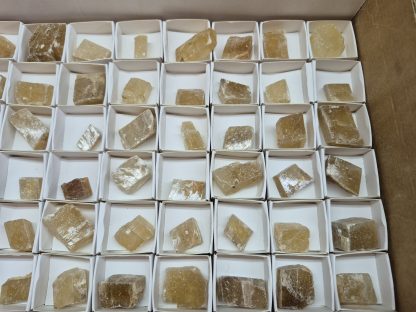 (WM05043) One Box Of 88 Orange Calcite Mineral Specimens From Orange River - Image 4