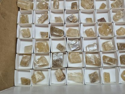(WM05043) One Box Of 88 Orange Calcite Mineral Specimens From Orange River - Image 6