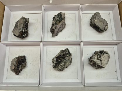 (WM05040) One Box Of 6 Libethenite Mineral Specimens From Congo - Image 2